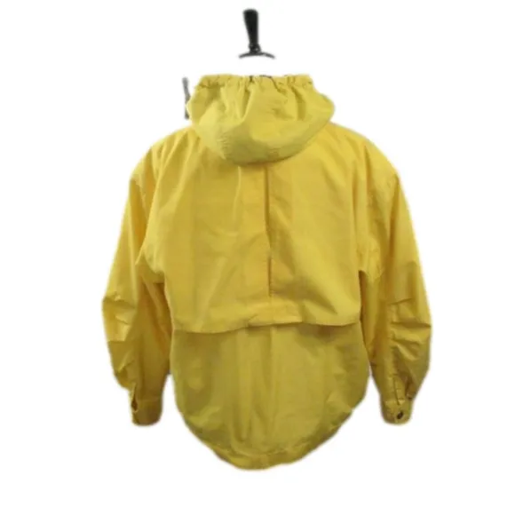 Mulberry Street Vintage Yellow Cotton Lined Hooded Jacket Size Small