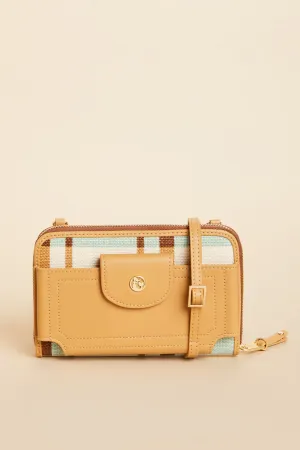 Multi Phone Crossbody - Kalalanta Plaid