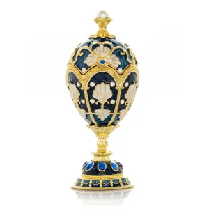 Music Playing Blue Faberge Egg