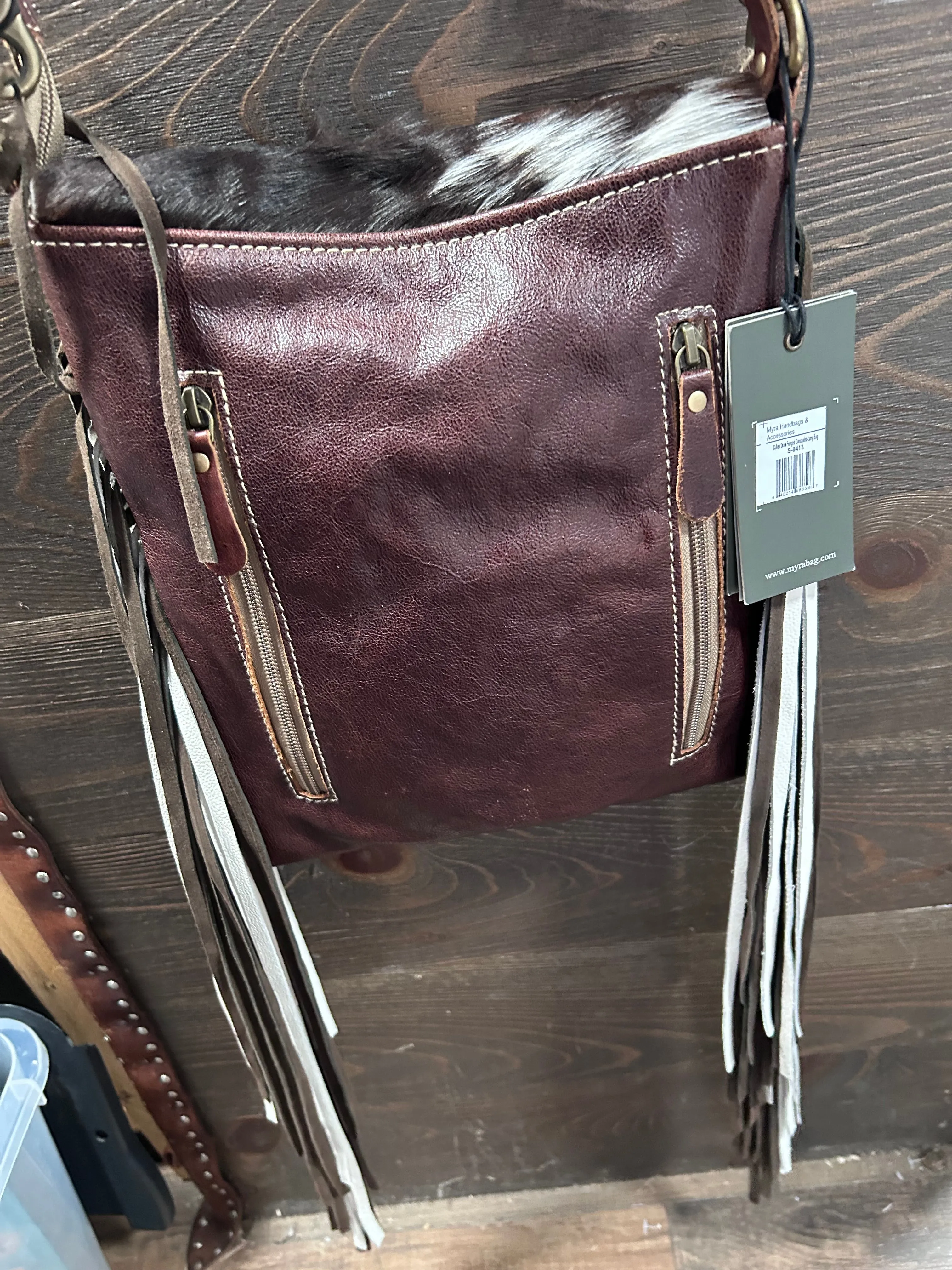 Myra Bag Culver Draw Fringed Concealed Carry bag S-8413
