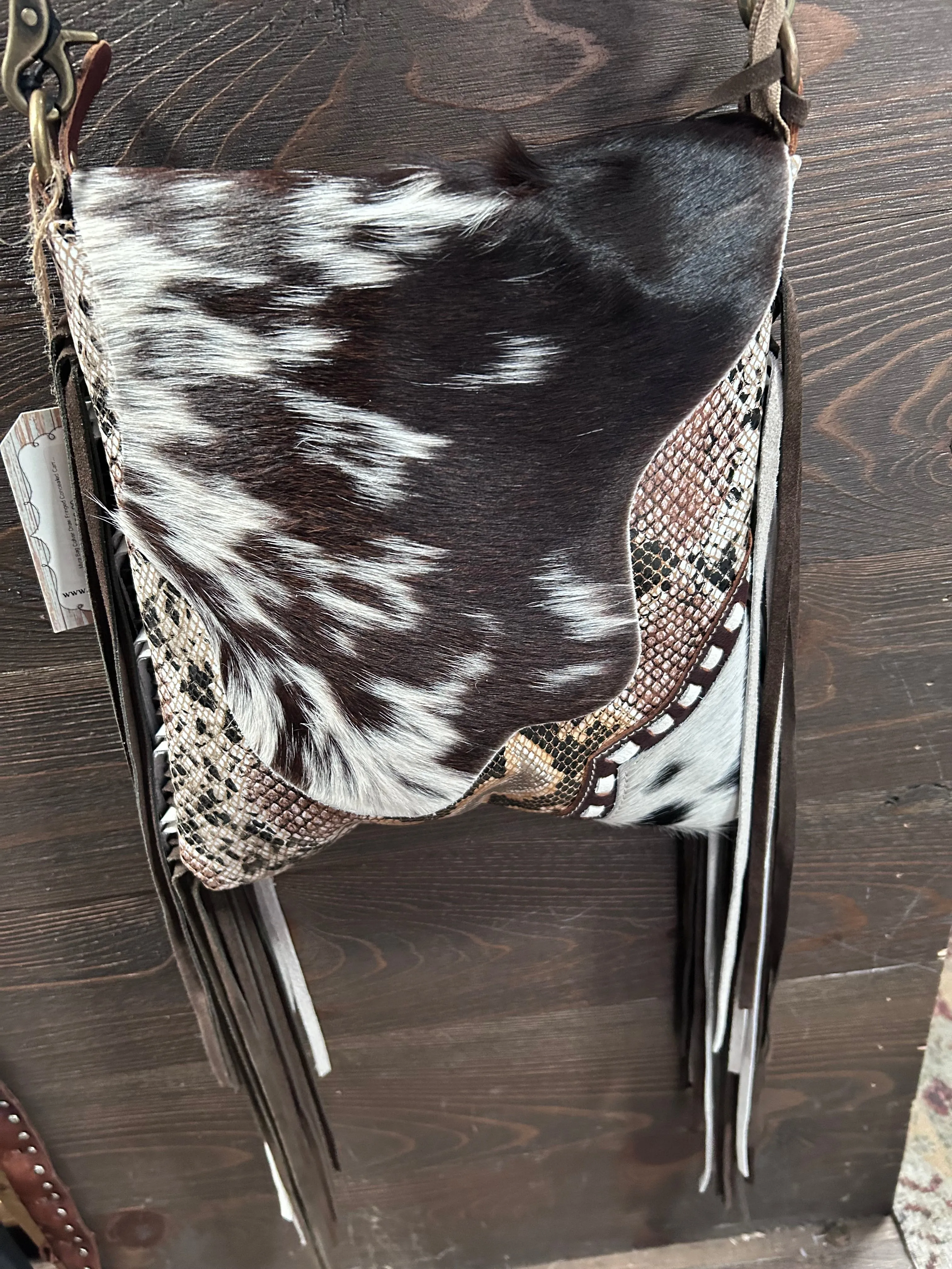 Myra Bag Culver Draw Fringed Concealed Carry bag S-8413