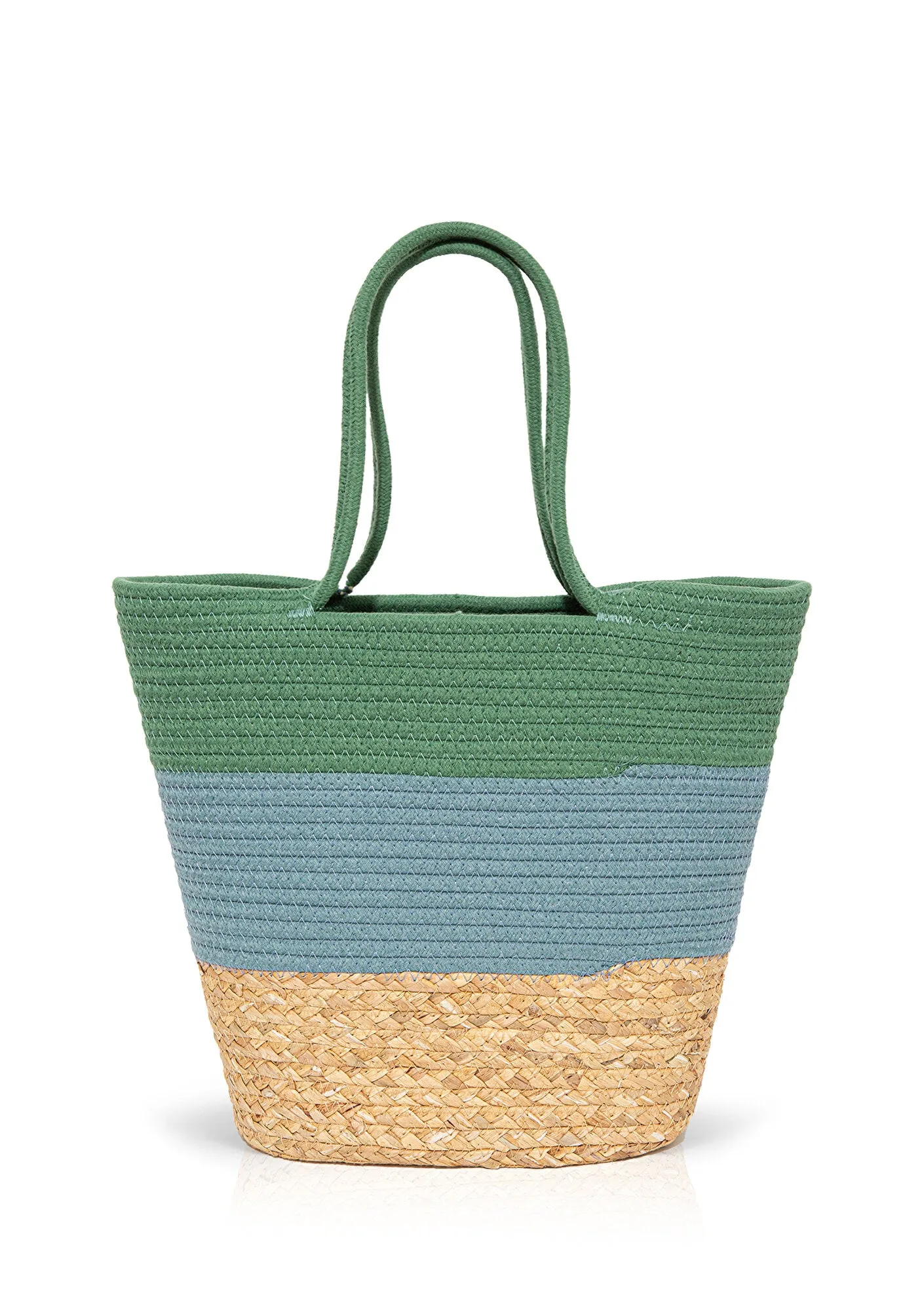Navy Straw Shoulder Bags