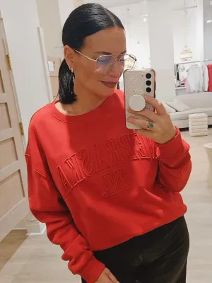 Nebraska Easley Embossed Crew