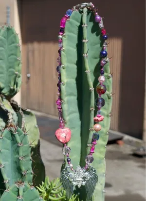 Necklace- Fleur Angel Wing