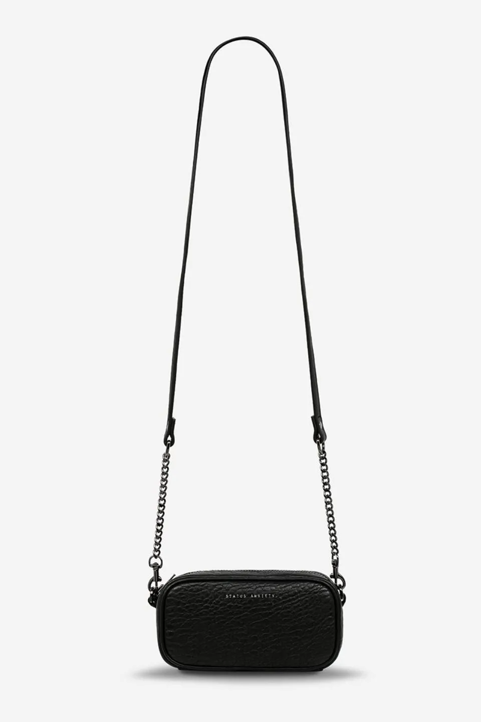 New Normal Black Bubble Mini Cross Body with Chain