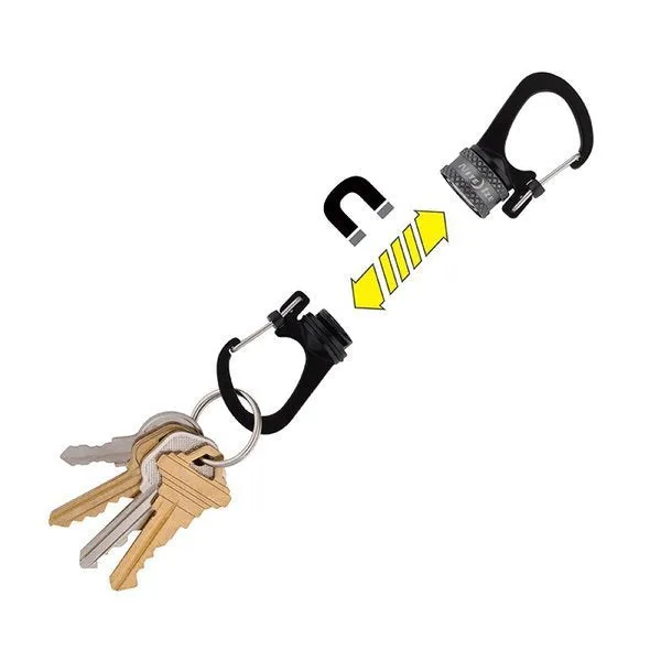 Nite Ize  SlideLock 360° Magnetic Locking Dual Carabiner