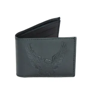 Oil Tanned Slim Billfold- Open Eagle
