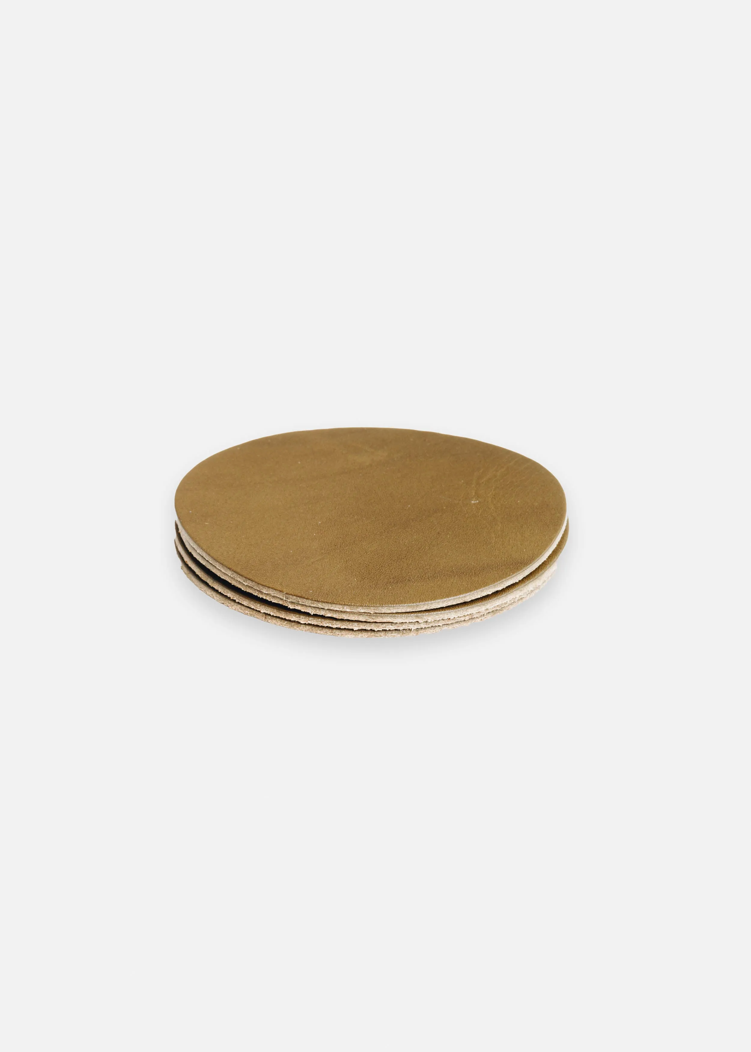 Olive Coaster Set in Latigo