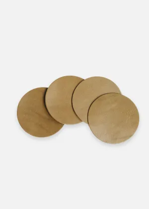 Olive Coaster Set in Latigo