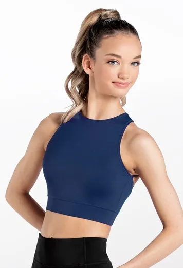 Open back crop top