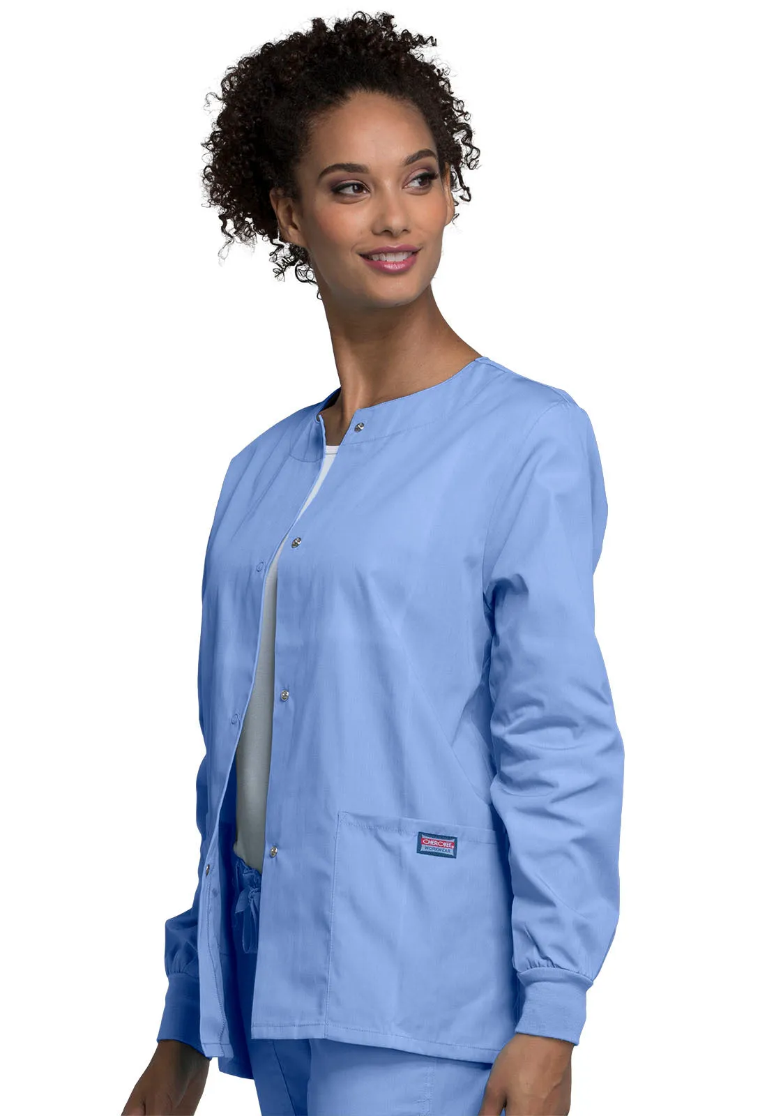 Originals 4350 Snap Front Warm-Up Jacket Ciel