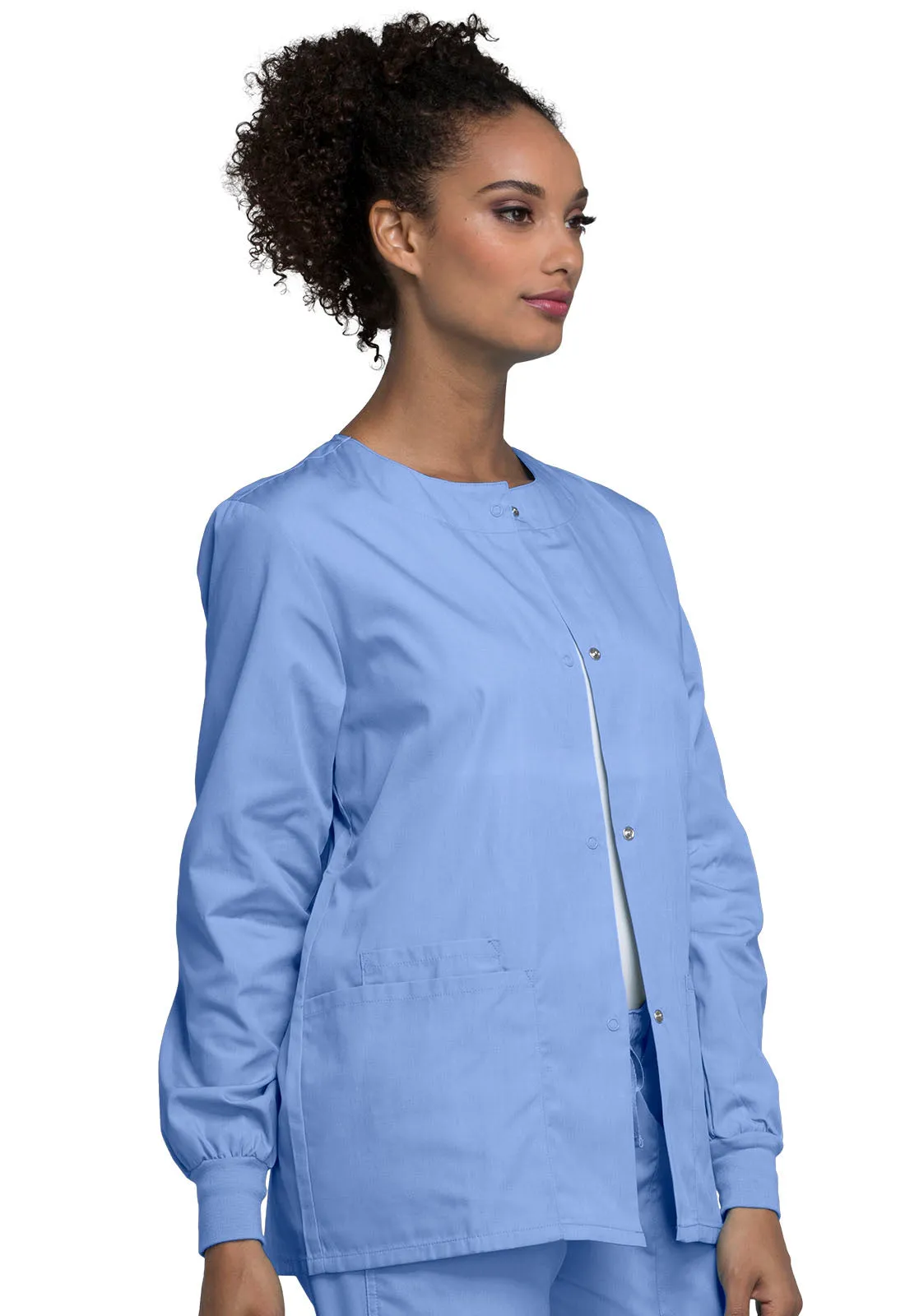 Originals 4350 Snap Front Warm-Up Jacket Ciel