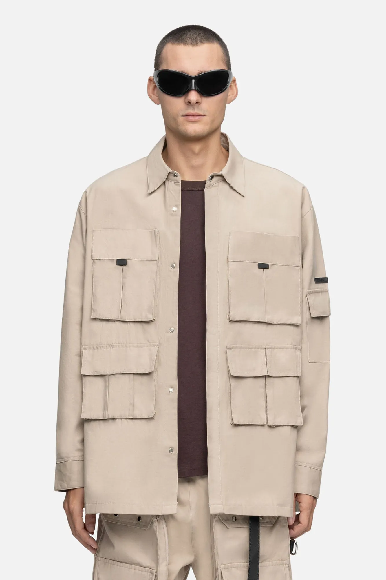 OVERSIZED CARGO SHIRT LINEN