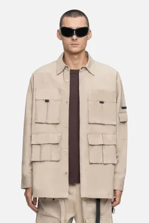 OVERSIZED CARGO SHIRT LINEN