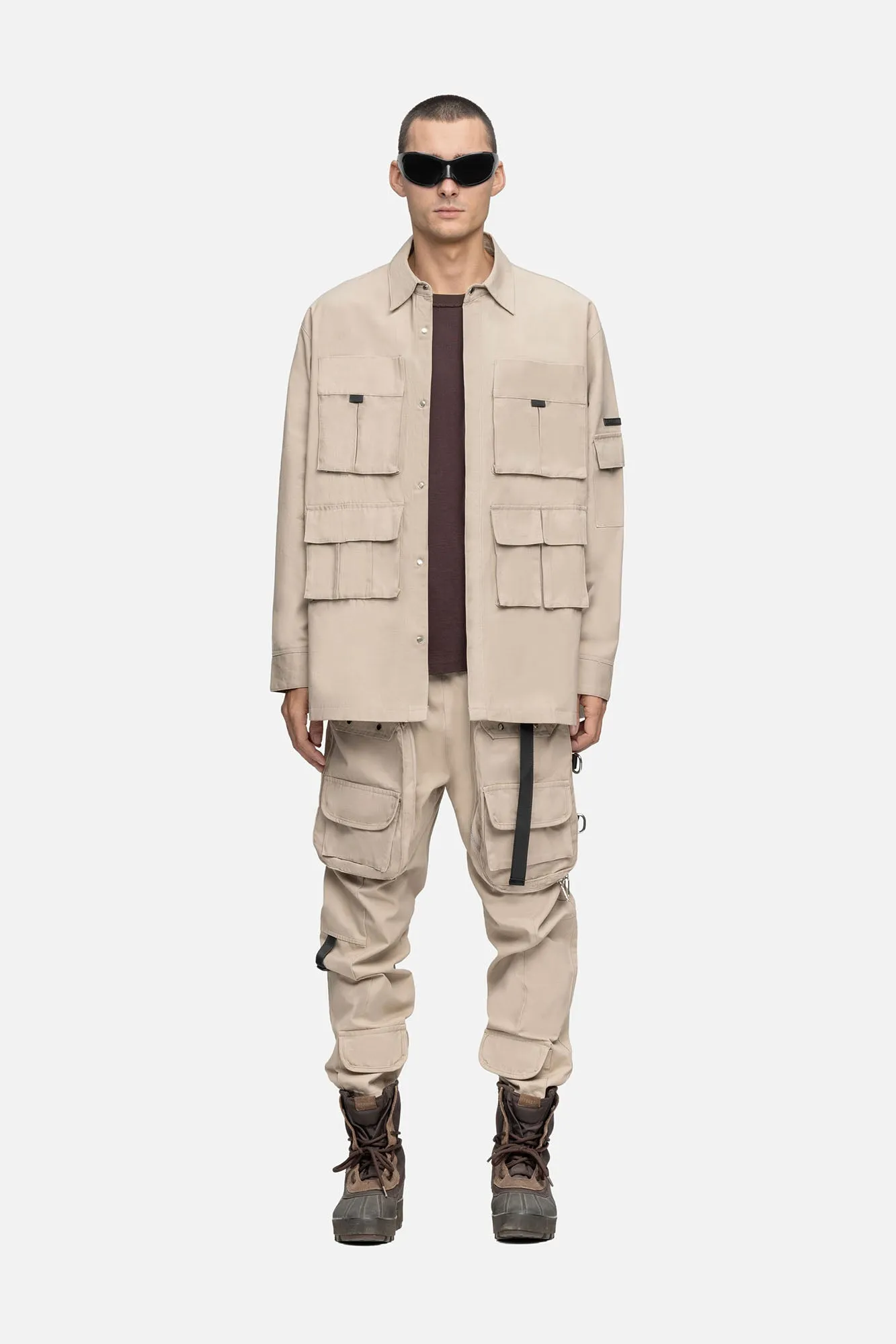 OVERSIZED CARGO SHIRT LINEN