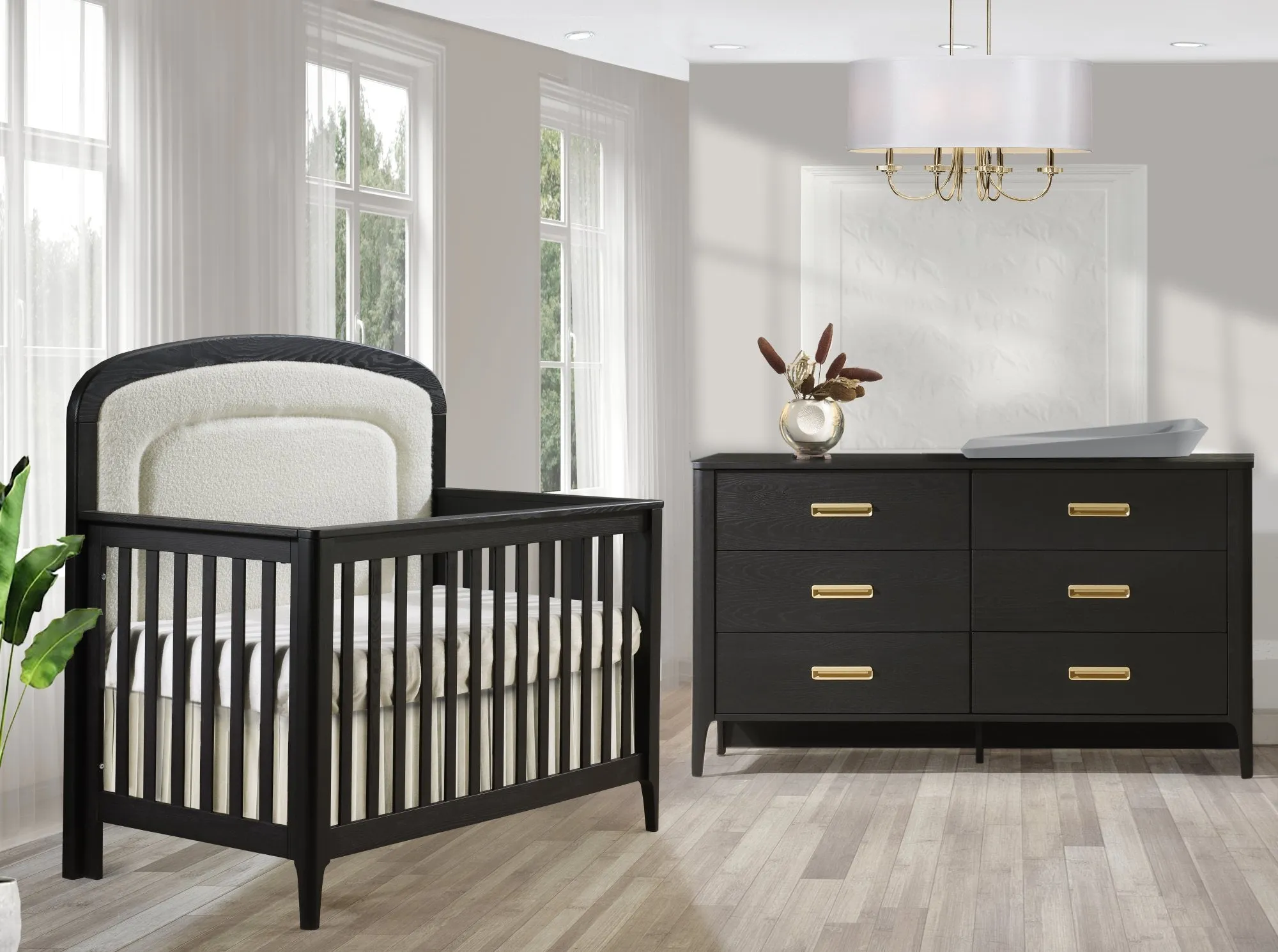 Palo 5-in-1 Upholstered Convertible Crib