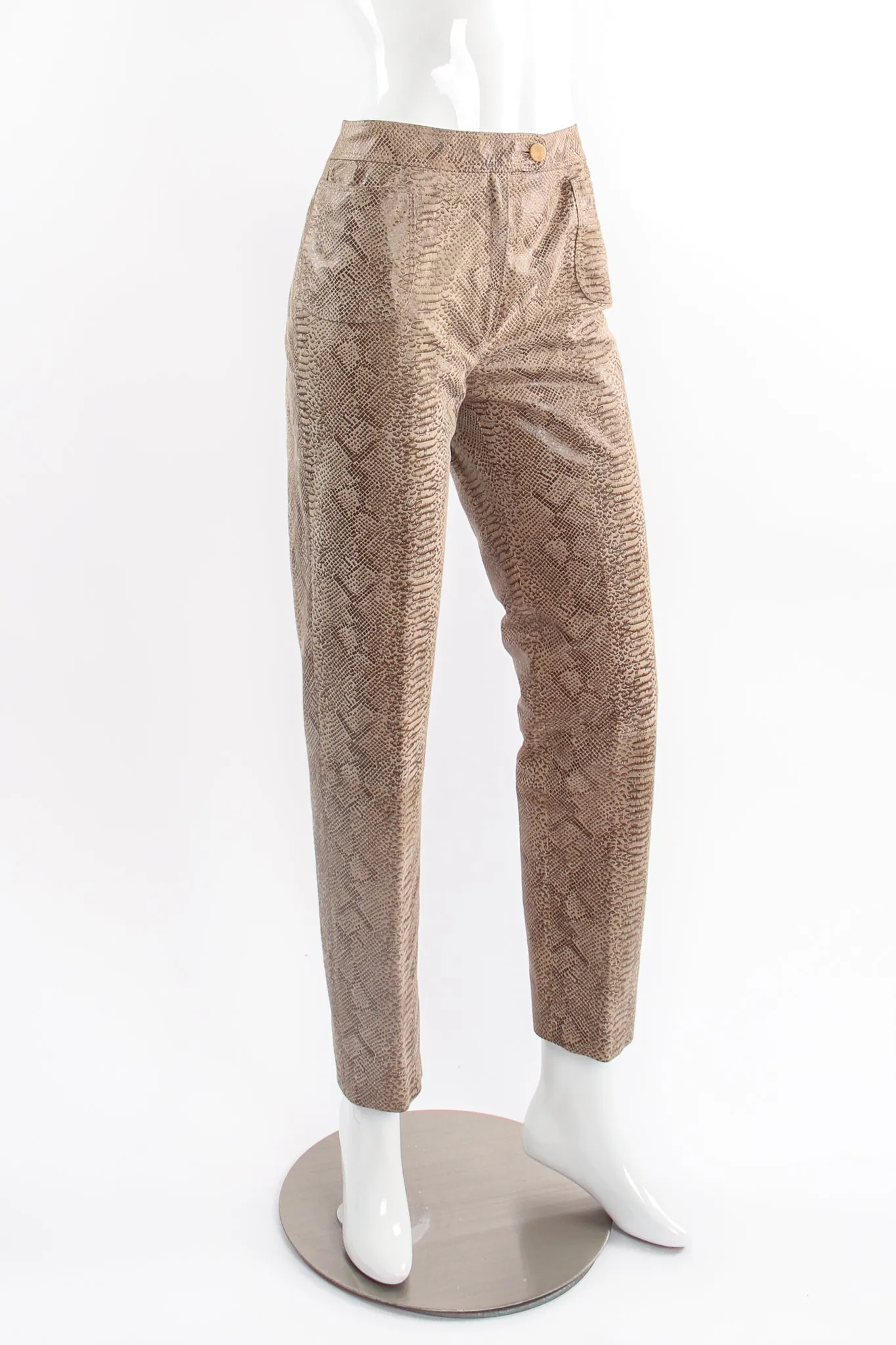 Parallèle Suede Snakeskin Jacket & Pant Suit