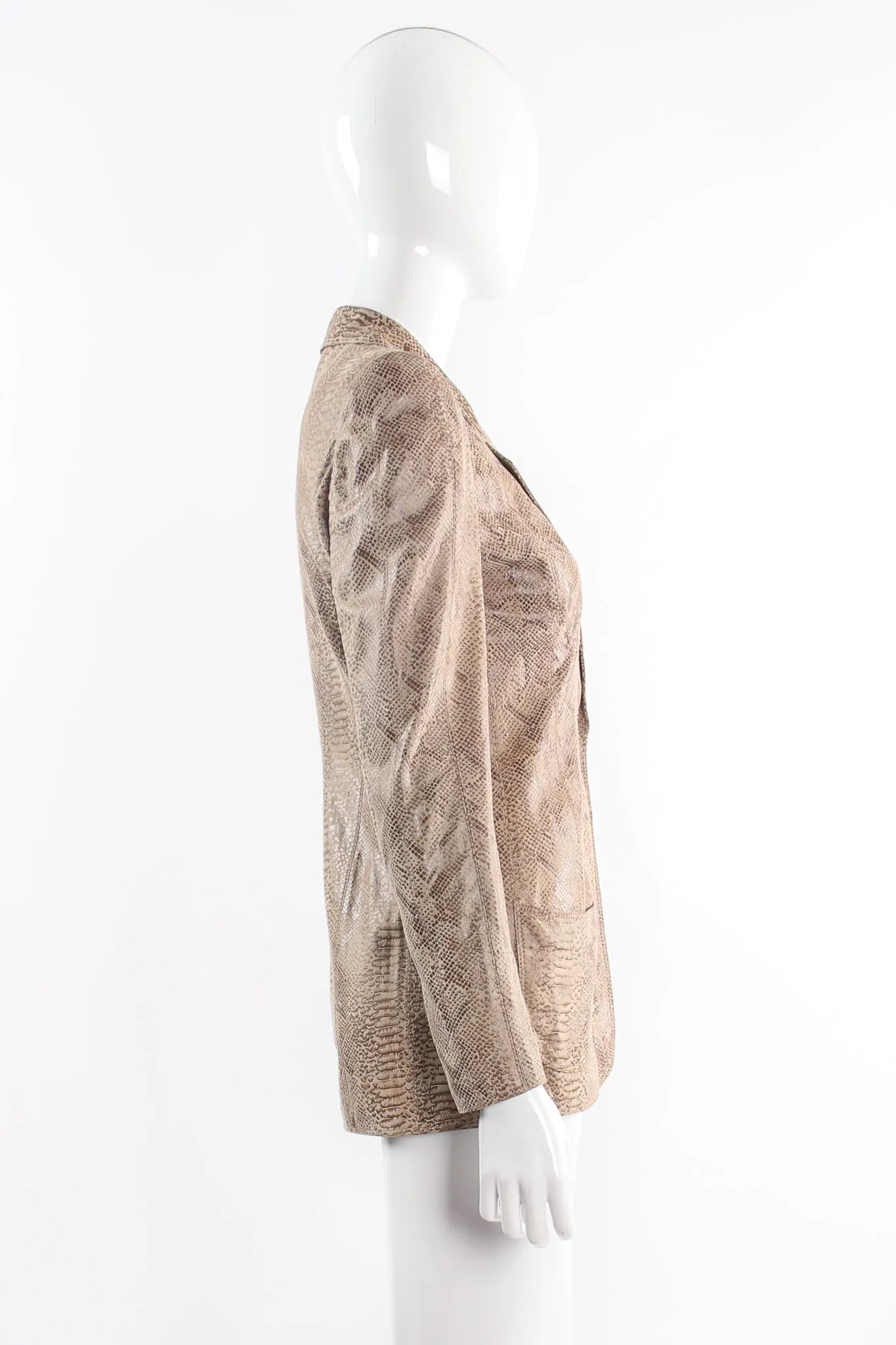 Parallèle Suede Snakeskin Jacket & Pant Suit