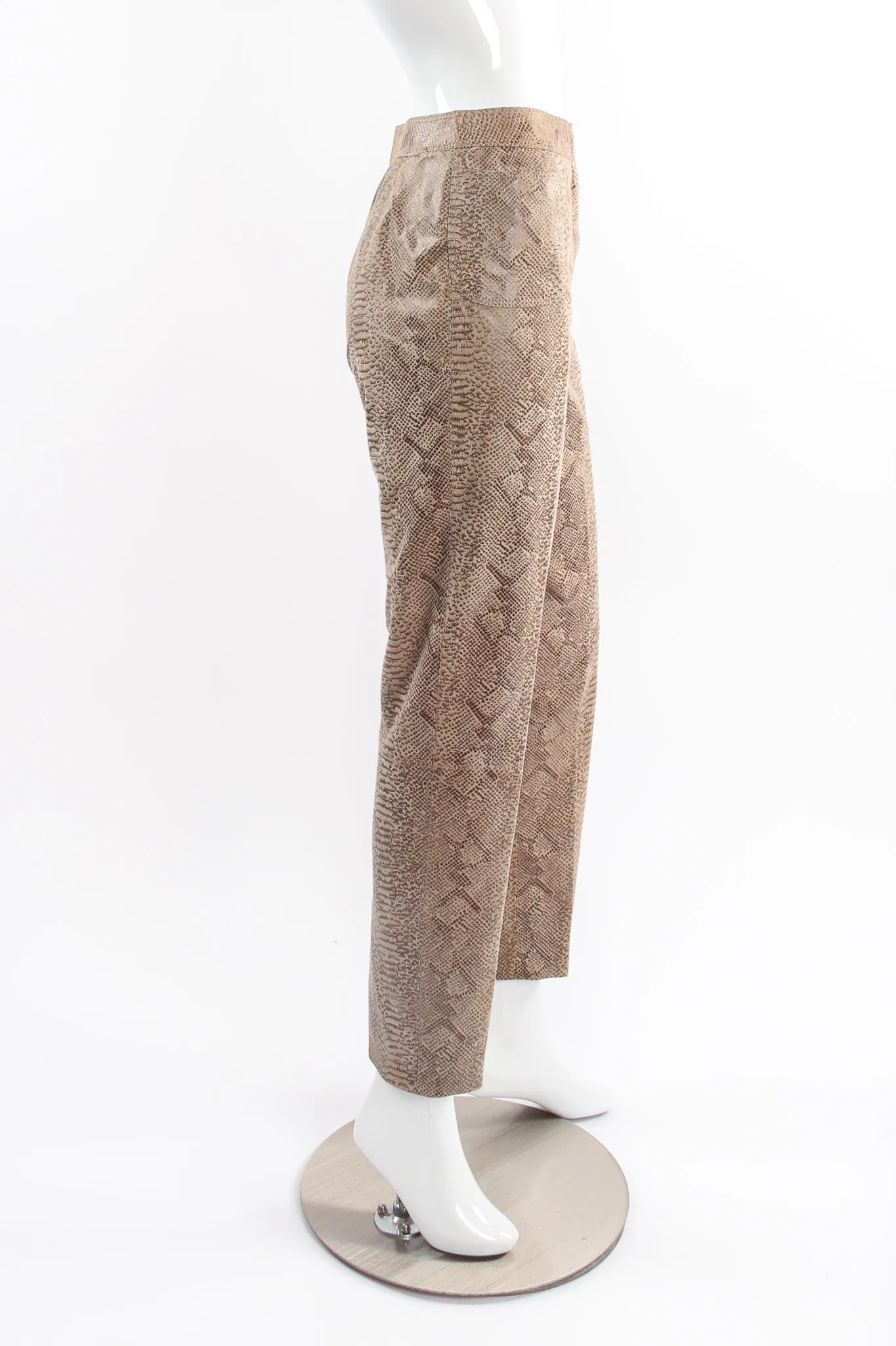 Parallèle Suede Snakeskin Jacket & Pant Suit
