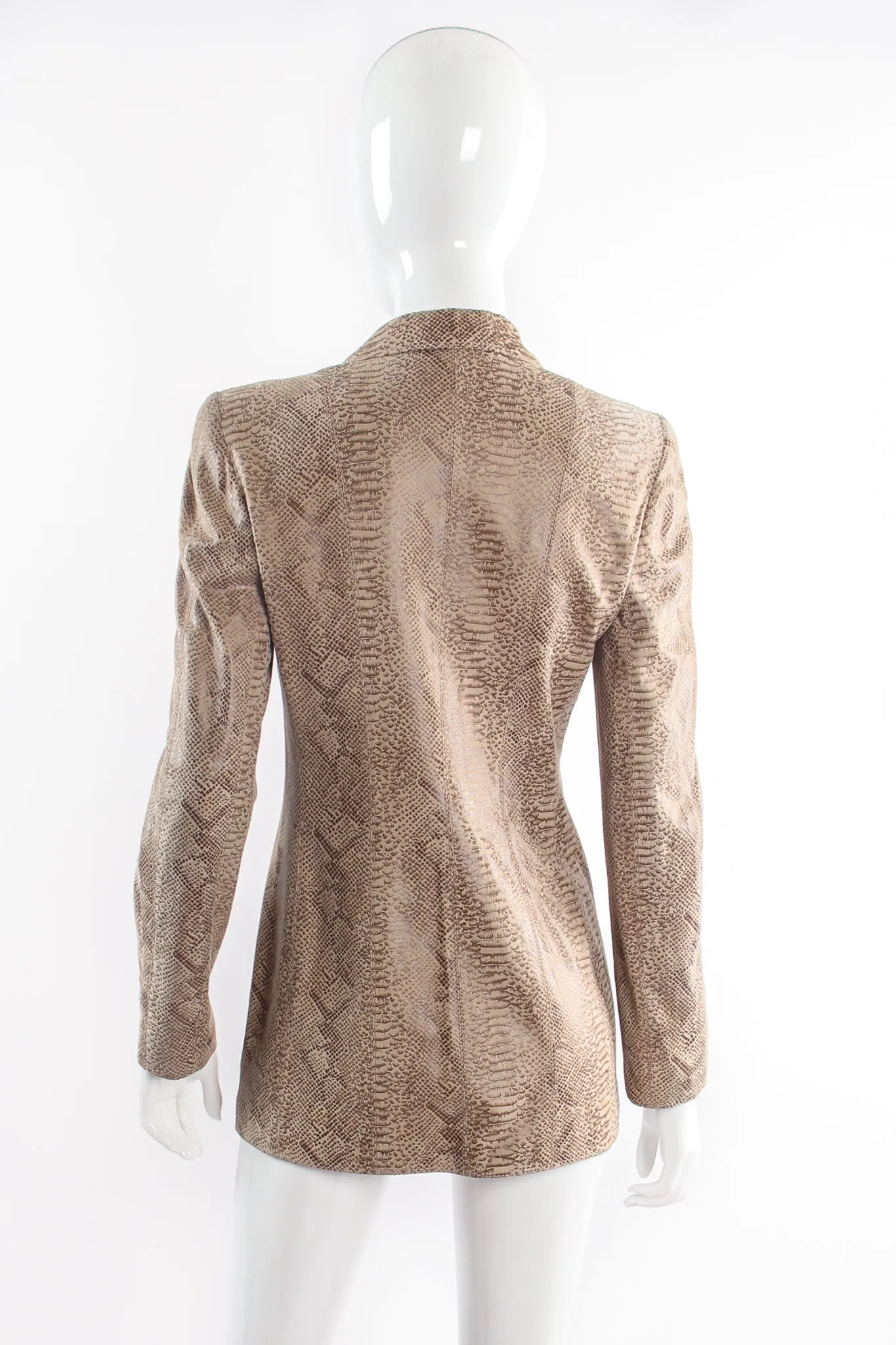 Parallèle Suede Snakeskin Jacket & Pant Suit