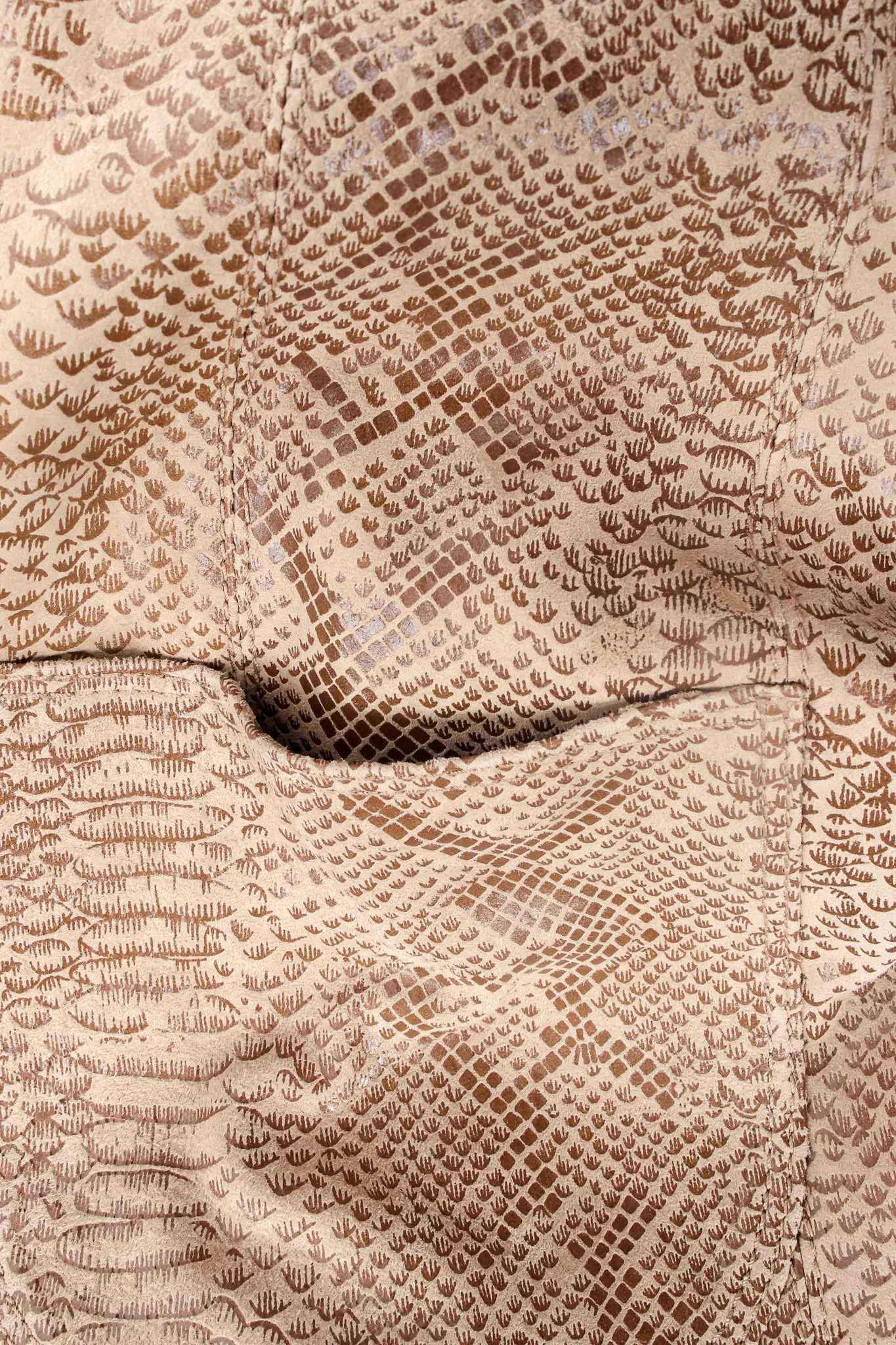 Parallèle Suede Snakeskin Jacket & Pant Suit