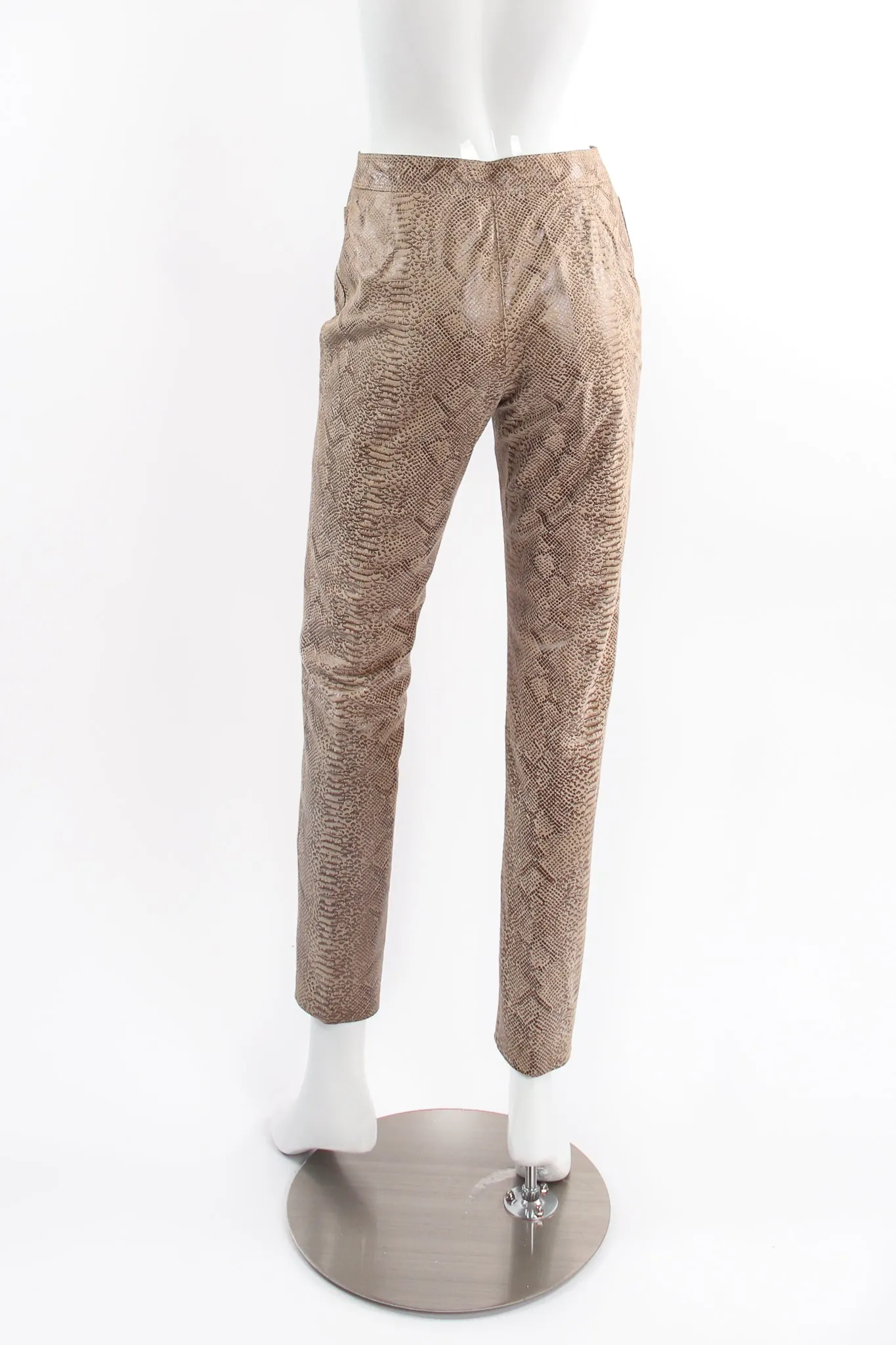 Parallèle Suede Snakeskin Jacket & Pant Suit