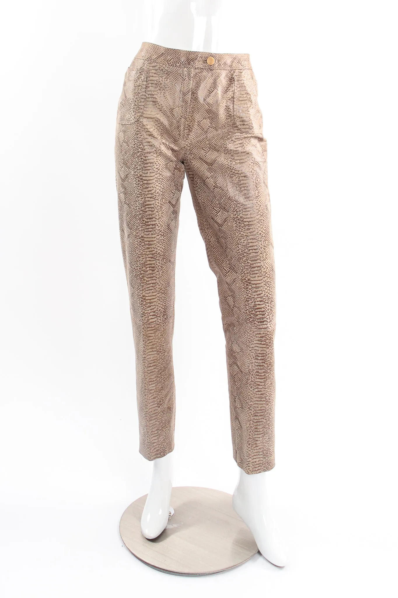 Parallèle Suede Snakeskin Jacket & Pant Suit