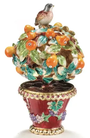 Partridge in a Pear Tree Trinket Box