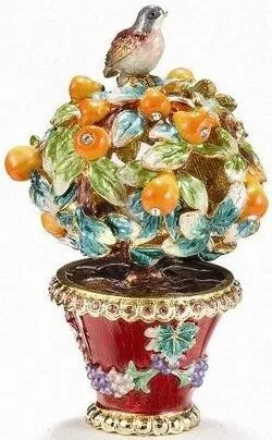 Partridge in a Pear Tree Trinket Box