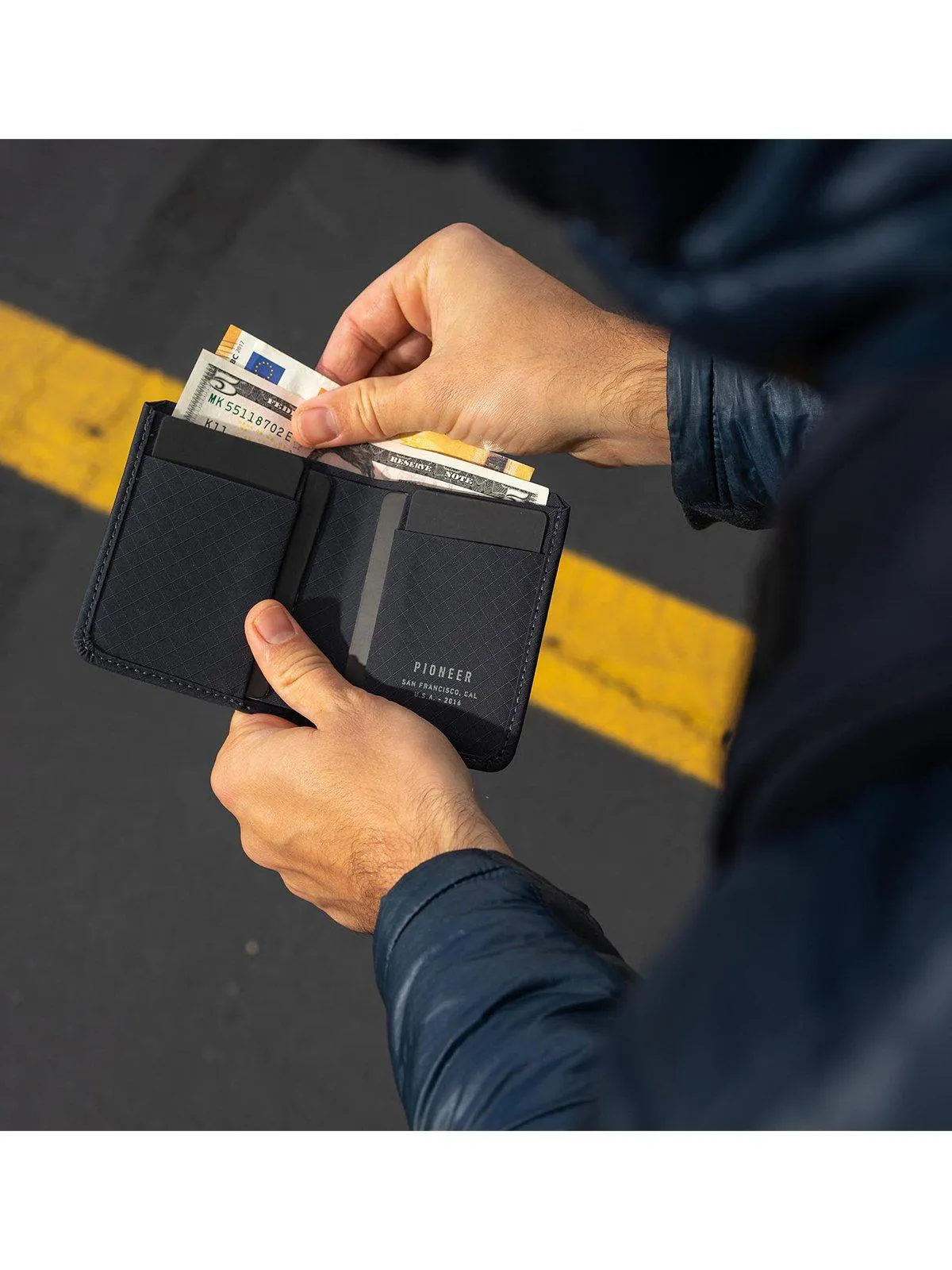 Pioneer Altitude Billfold Wallet 3PN Navy