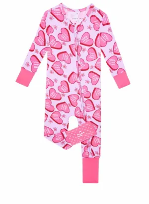 Posh Peanut Baby Convertible Romper Zippered One Piece in BFF Besties