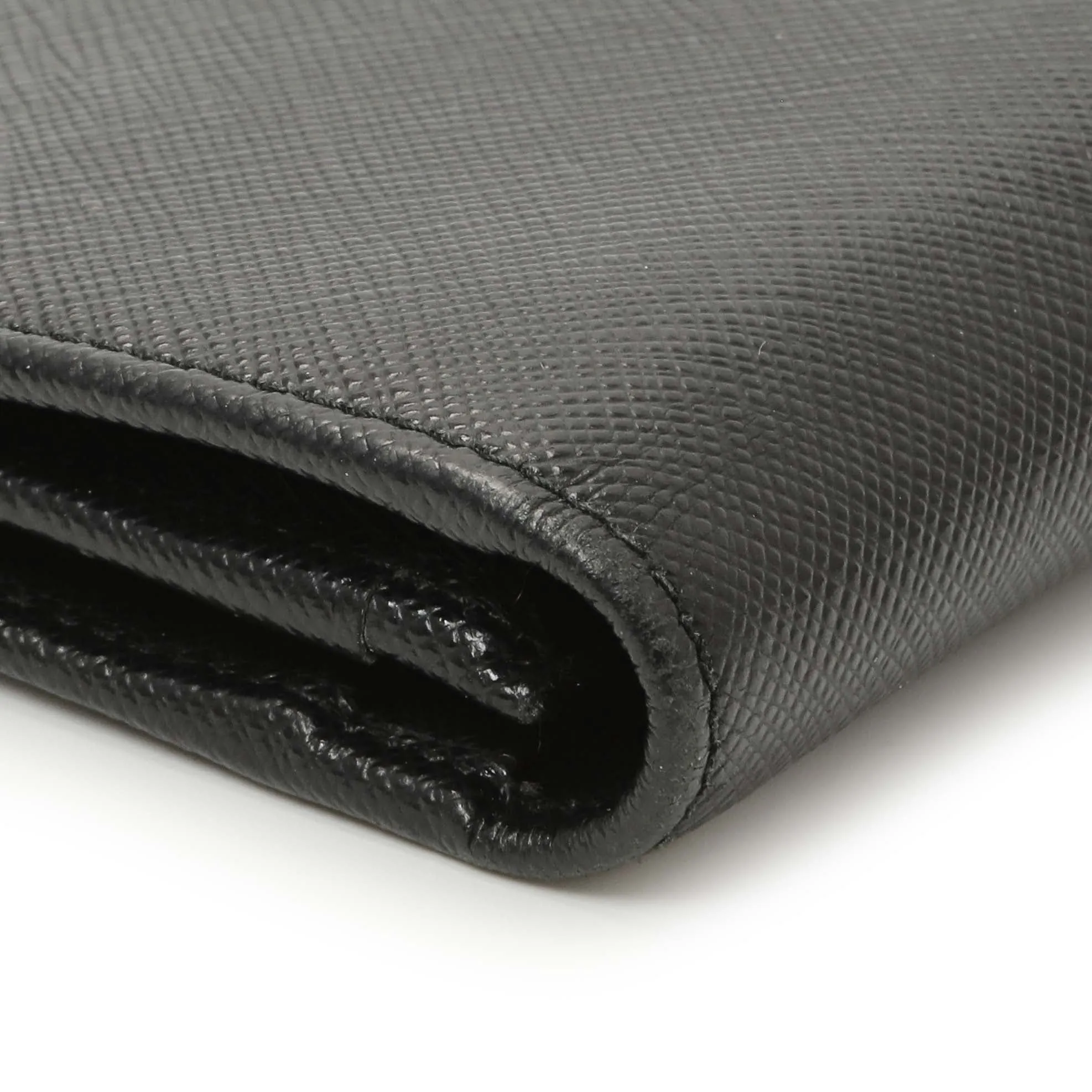 Prada Nero Saffiano Bifold Long Wallet