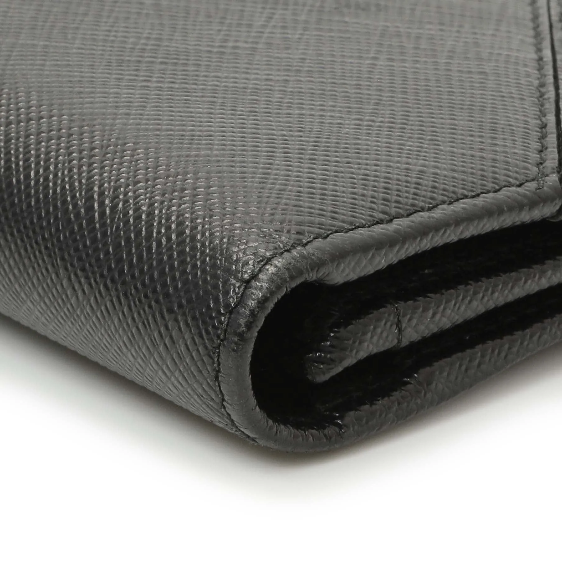 Prada Nero Saffiano Bifold Long Wallet