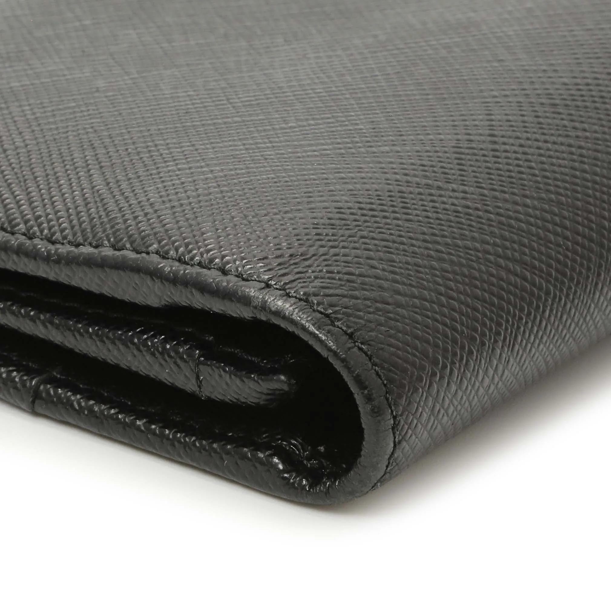Prada Nero Saffiano Bifold Long Wallet