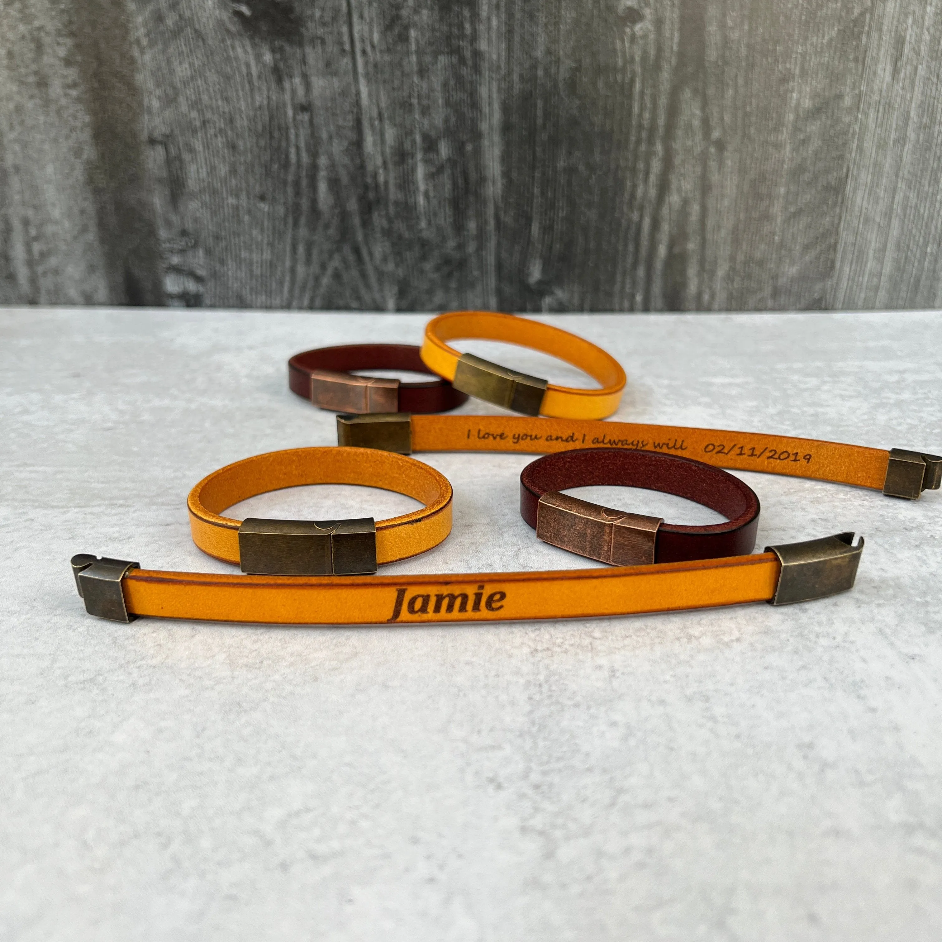 Premium Custom Leather Bracelet