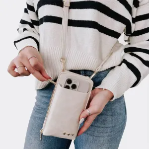 Pretty Simple Double Duty Phone Bag Cream
