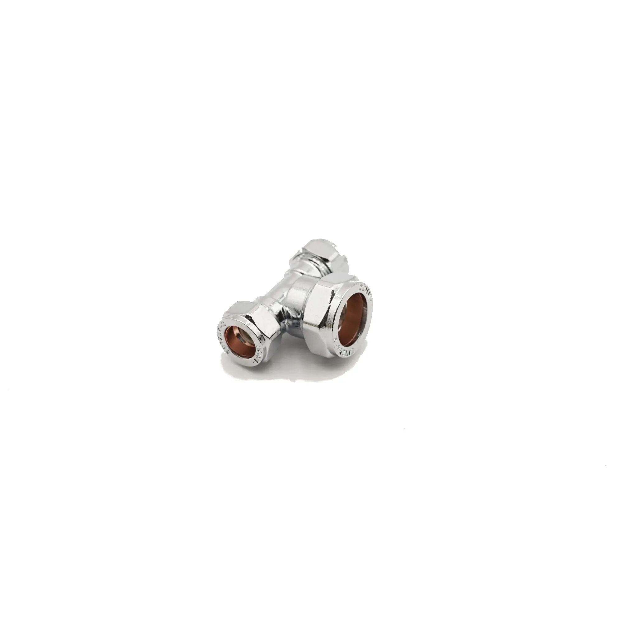 PrimaPlus Chrome Compression Reduced Tee 15 x 15 x 22mm