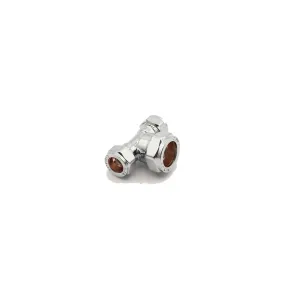 PrimaPlus Chrome Compression Reduced Tee 15 x 15 x 22mm
