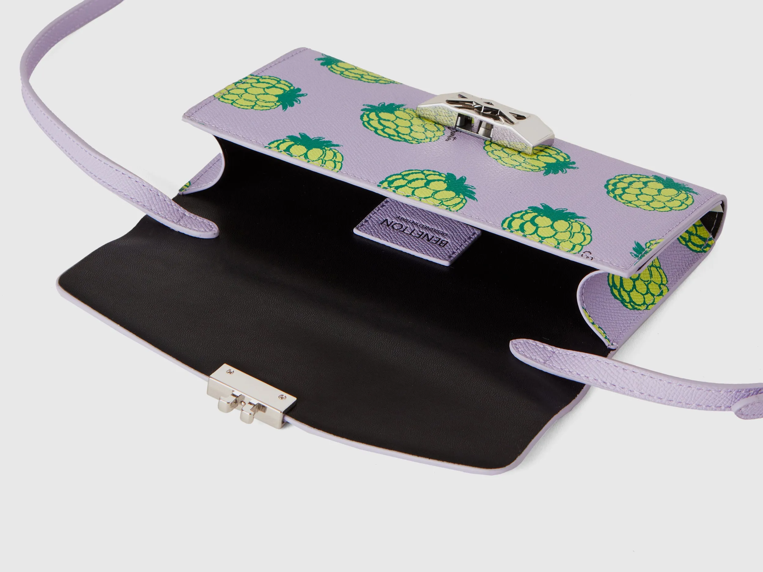 Printed Magnetic Closure Sling Bag