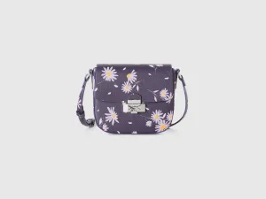 Printed Magnetic Closure Sling Bag