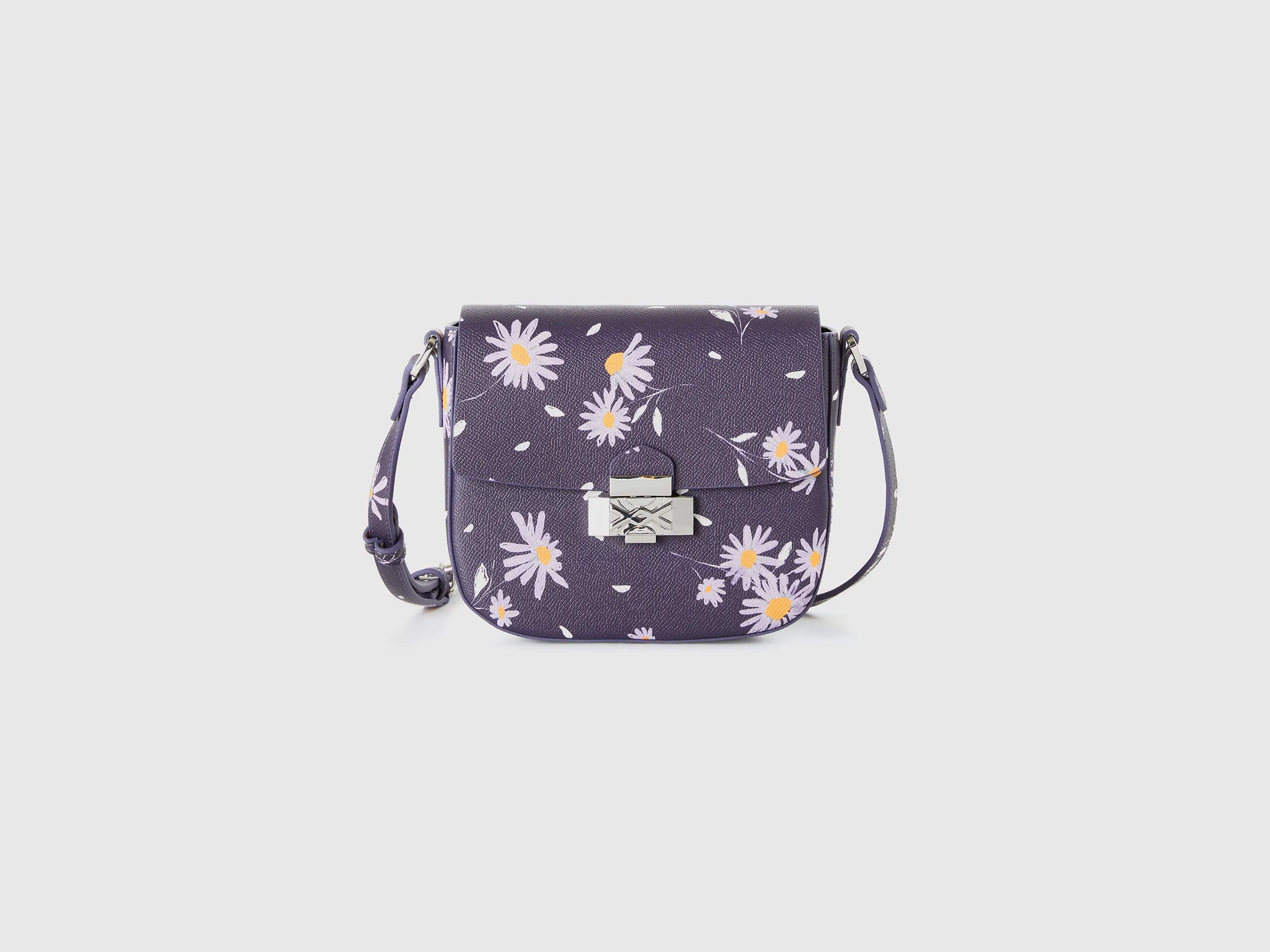 Printed Magnetic Closure Sling Bag