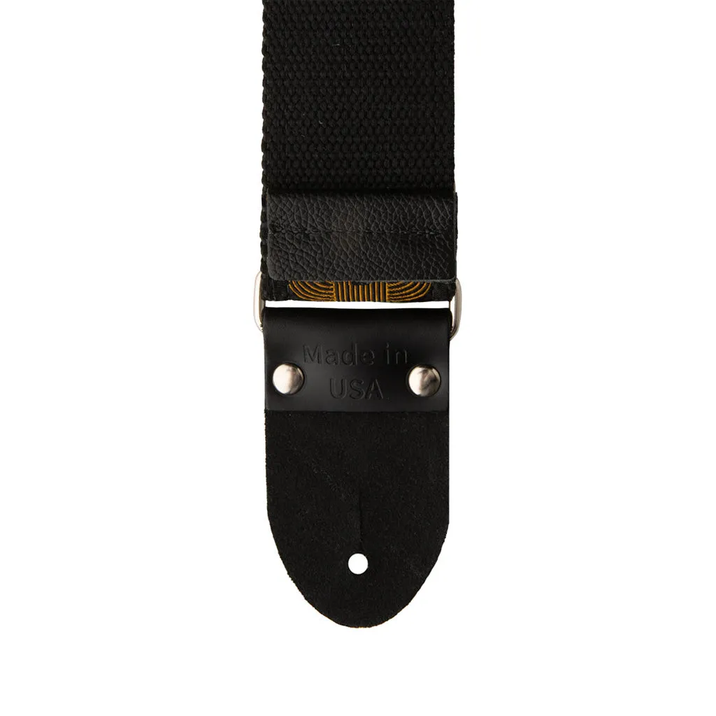 PRS 2 Inch Deluxe Retro Guitar Strap w/Custom Jacquard, Beige Birds