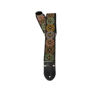 PRS 2 Inch Deluxe Retro Guitar Strap w/Custom Jacquard, Beige Birds
