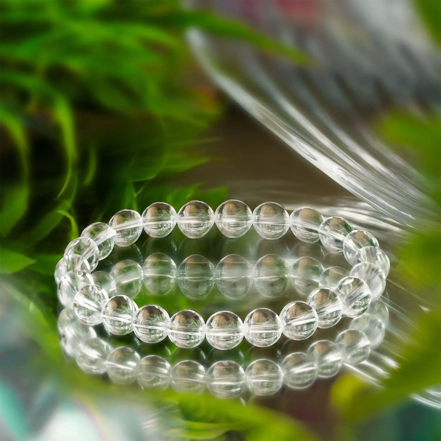 Pure Clear Quartz Natural Stone Bracelet