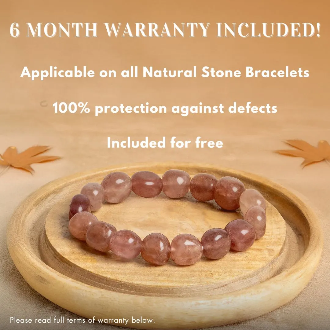 Pure Clear Quartz Natural Stone Bracelet