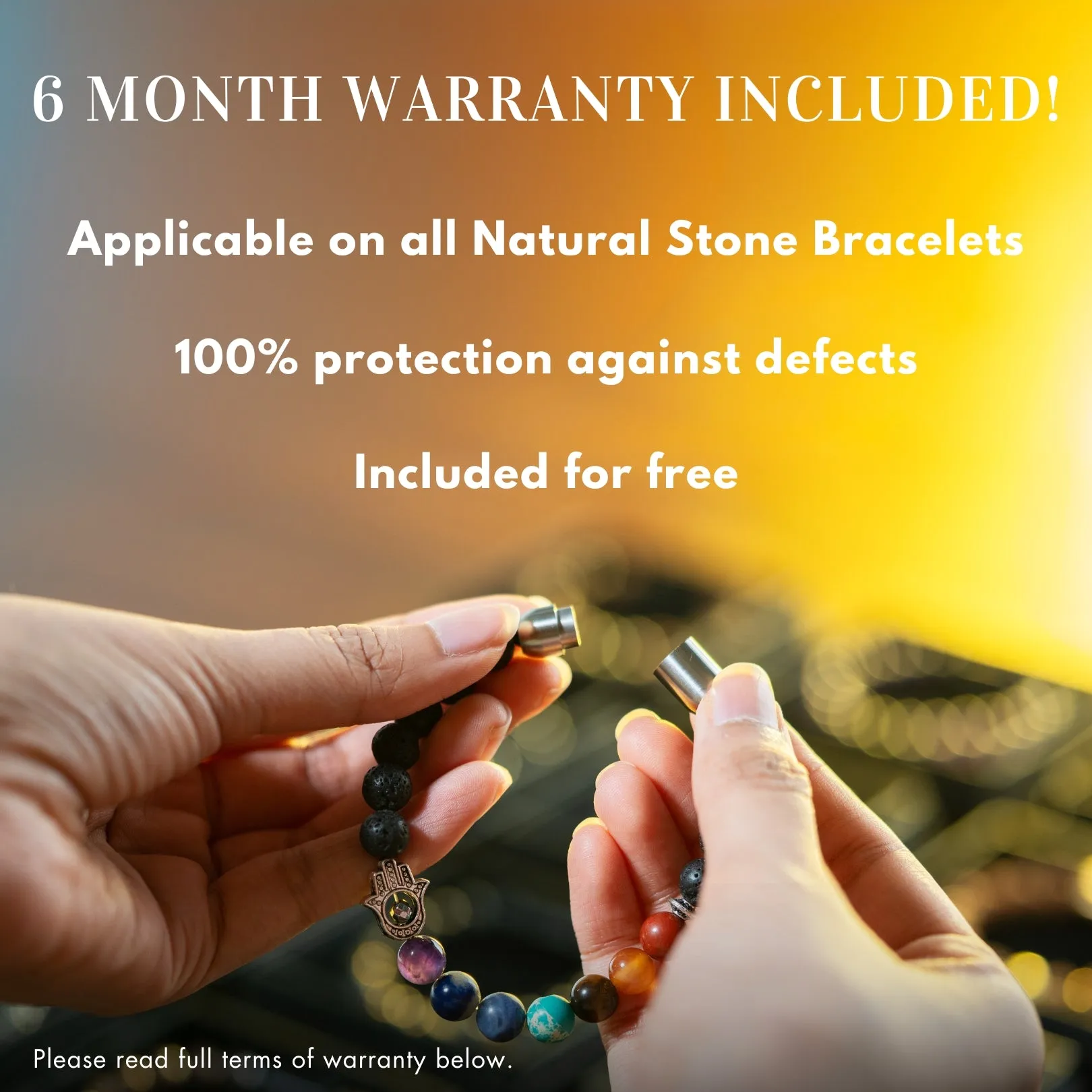 Pure Clear Quartz Natural Stone Bracelet