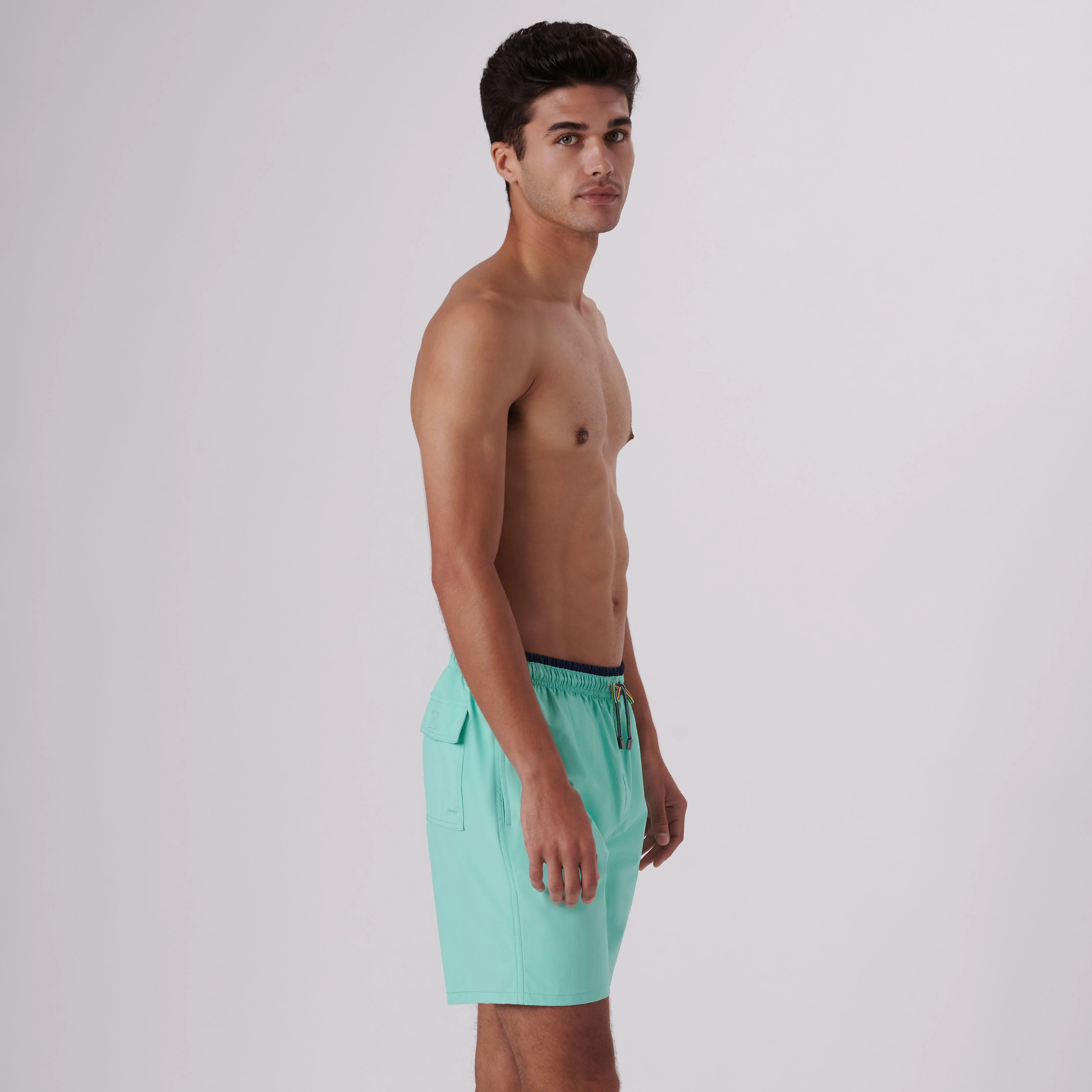 Quinn Solid Swim Trunks