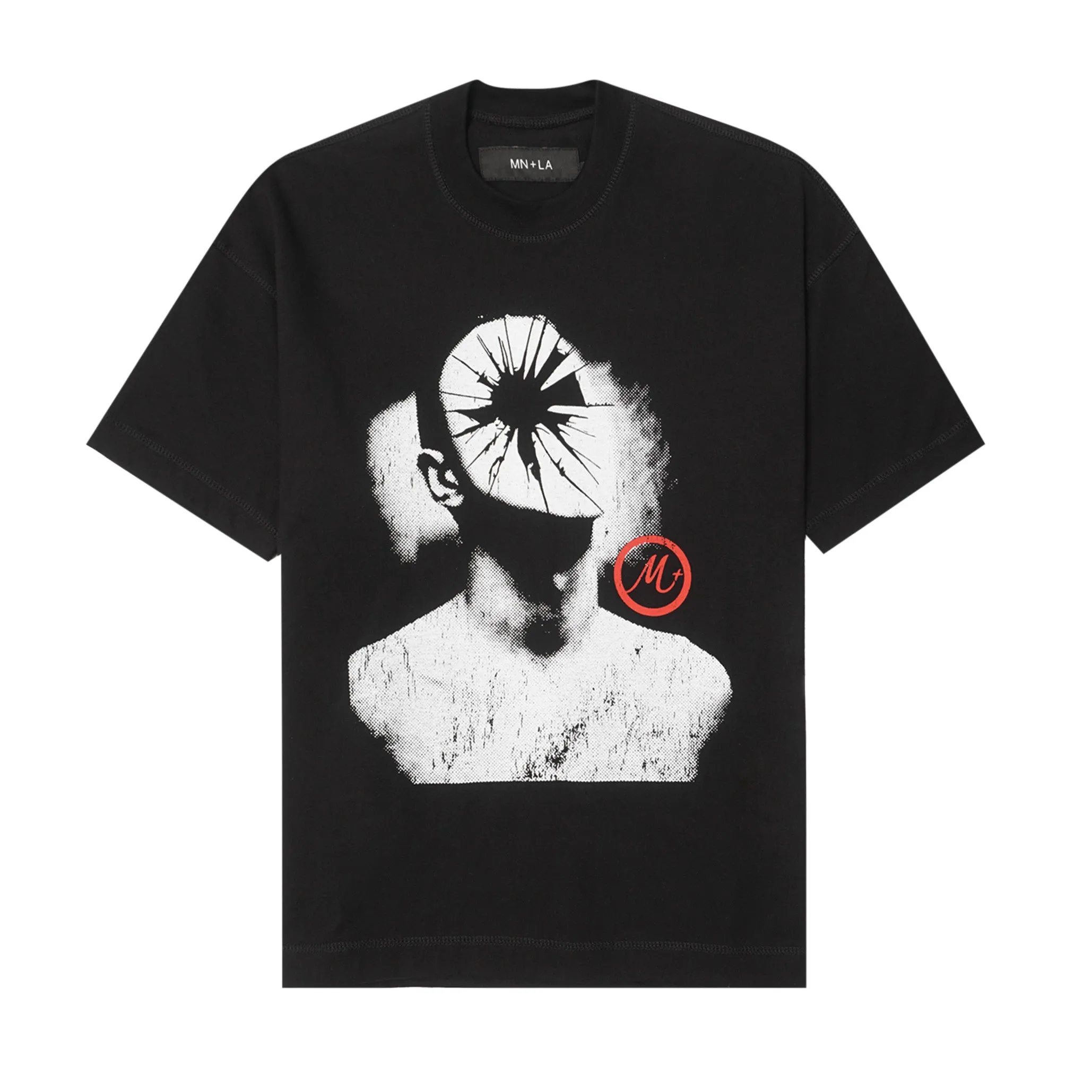"HEAD SHOT" TEE IN ANTHRACITE