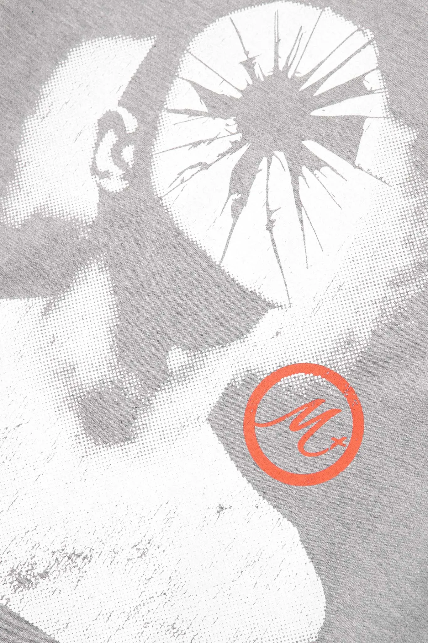 "HEAD SHOT" TEE IN HEATHER GREY