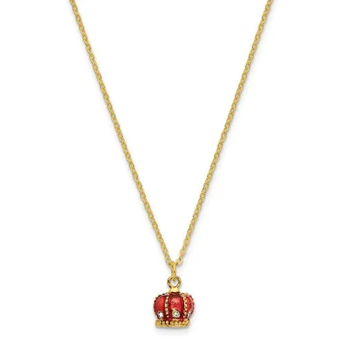 Red & Gold Royal Carriage Trinket Box